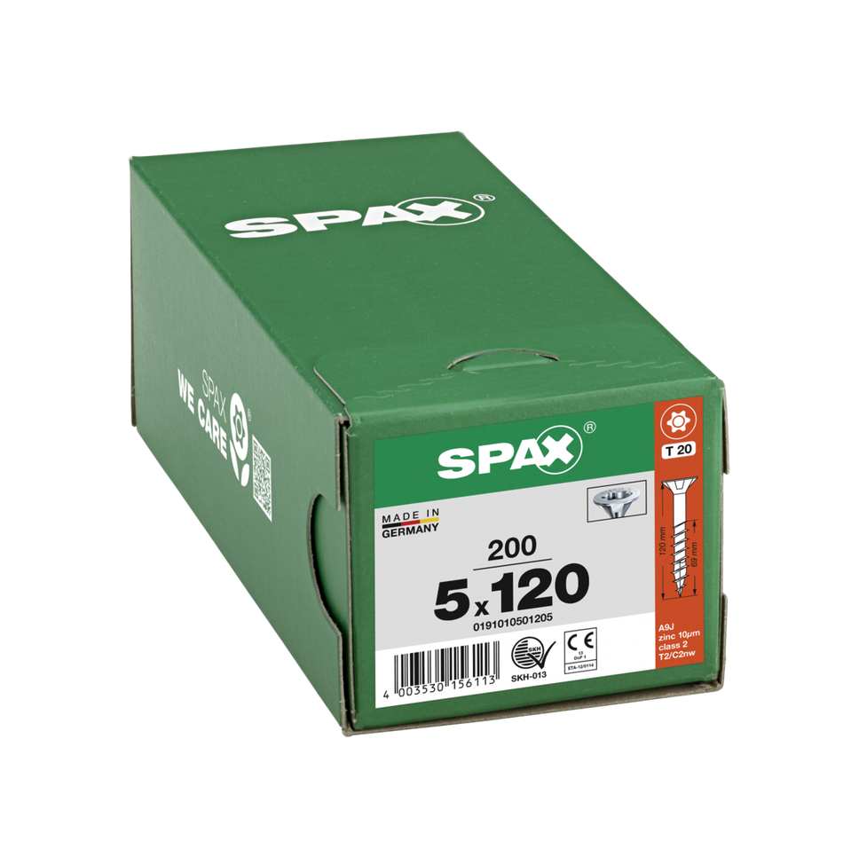 SPAX Universal Senkkopf T-STAR plus TGW WIROX A9J 5x120 200 St.