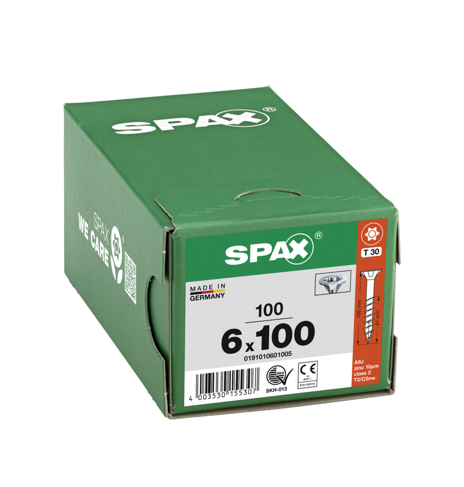 SPAX Universal Senkkopf T-STAR plus TGW WIROX A9J 6x100 100 St.