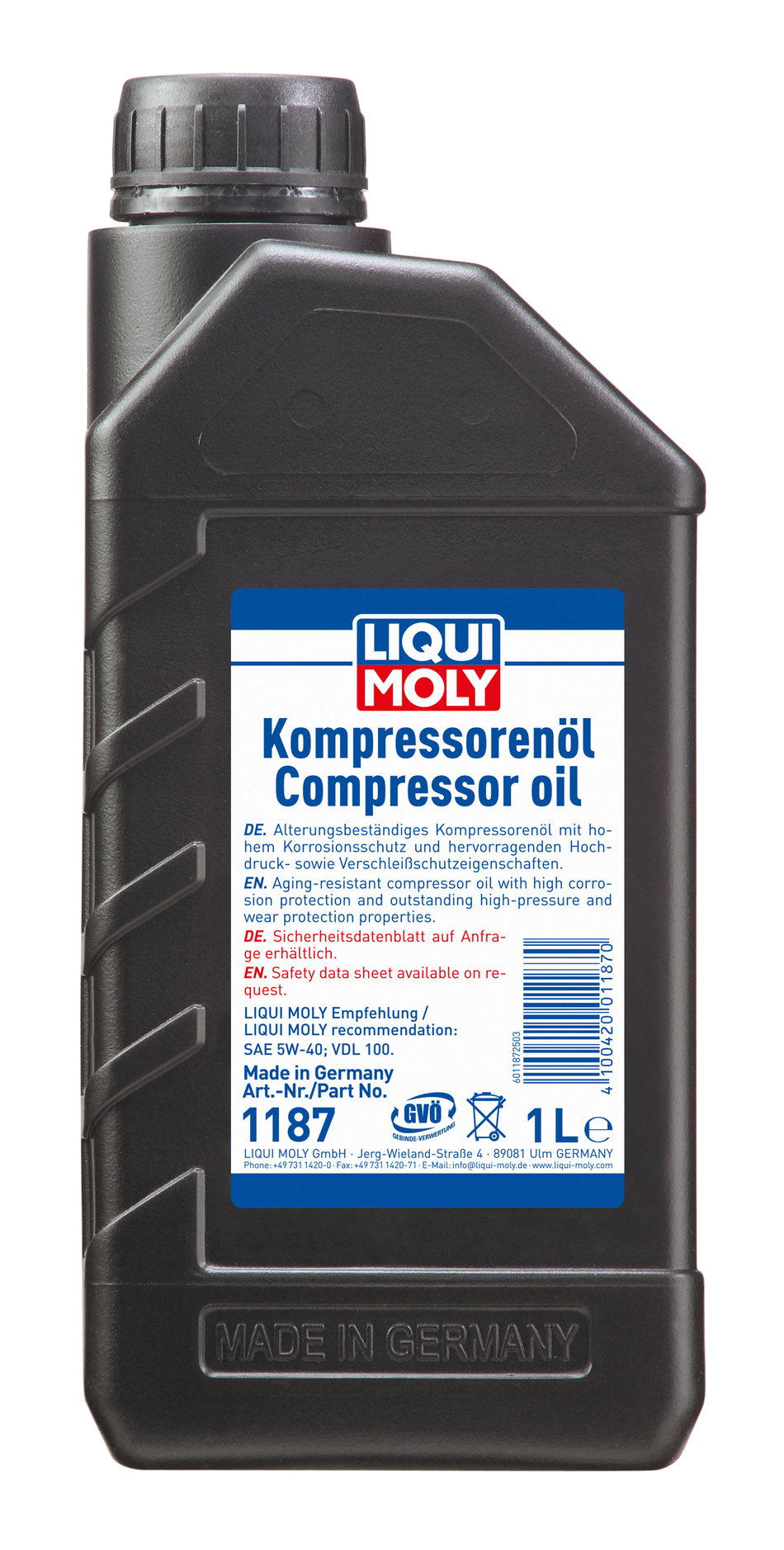 LIQUI MOLY Kompressorenöl, 1,0 L, für ganzjährige Verwendung