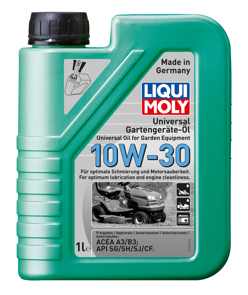 LIQUI MOLY Univ.Gartengeräte-Öl 10W-30 1L, für Benzin-/Diesel 4-Takt Motoren