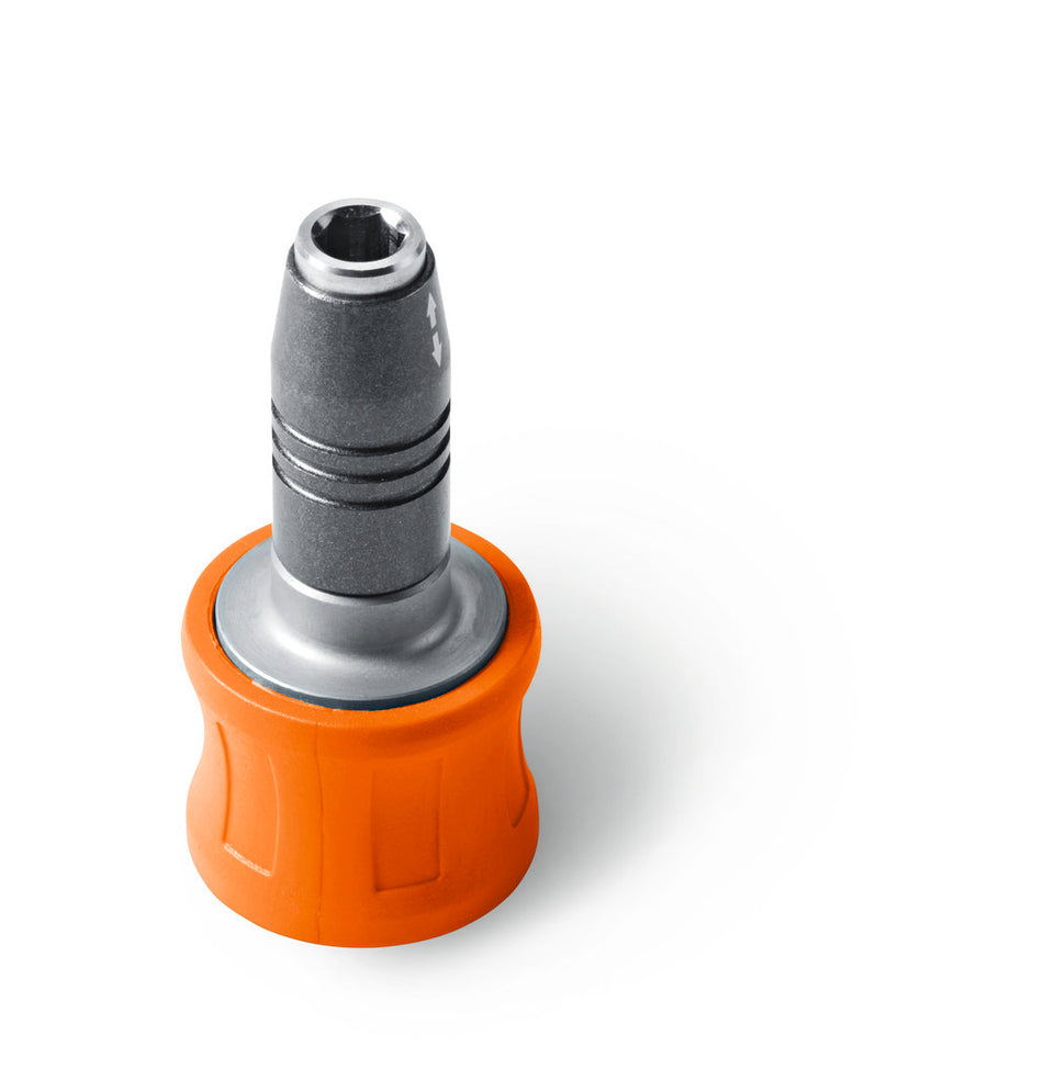 FEIN Bithalter 1/4" Innensechskant-Bithalter mit Einhandbedienung und starkem Neodym-Magnet, Kompatibel mit allen FEIN Akku-Schraubern mit QuickIN/QuickIN MAX Schnittstelle
