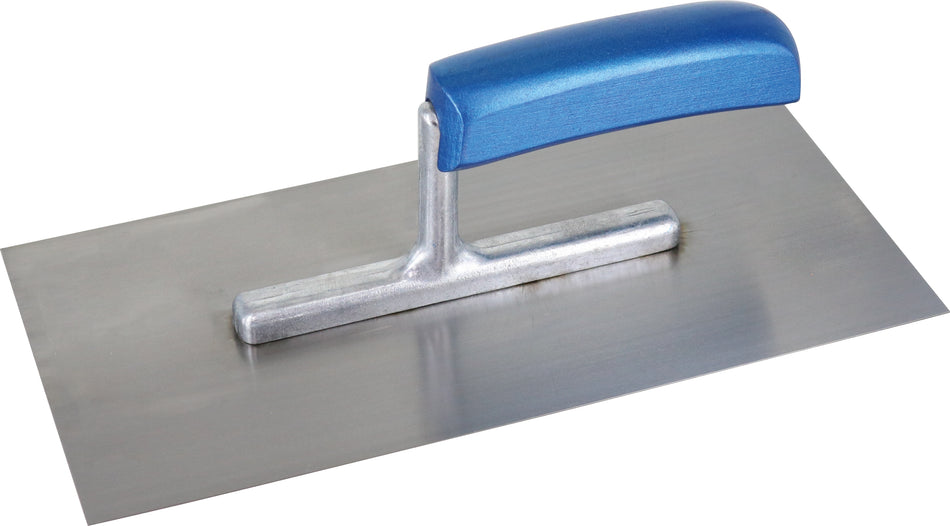 TRIUSO Glättekelle ungezahnt, 28x13 cm, gehärteter Bandstahl