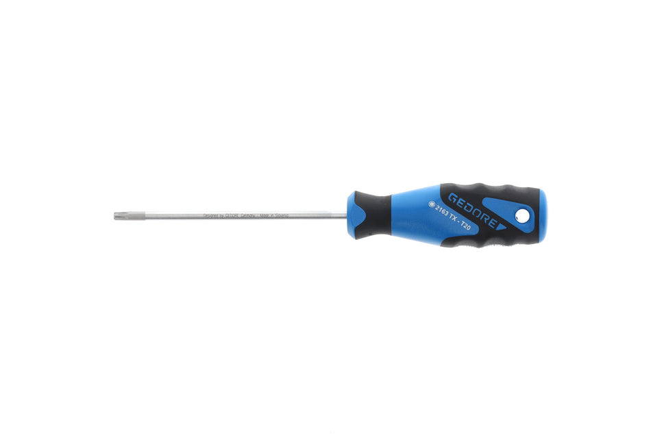GEDORE 3K-Schraubendreher TORX T20 mit Power-Grip³ Griff, Molybdän-Vanadium-Stahl