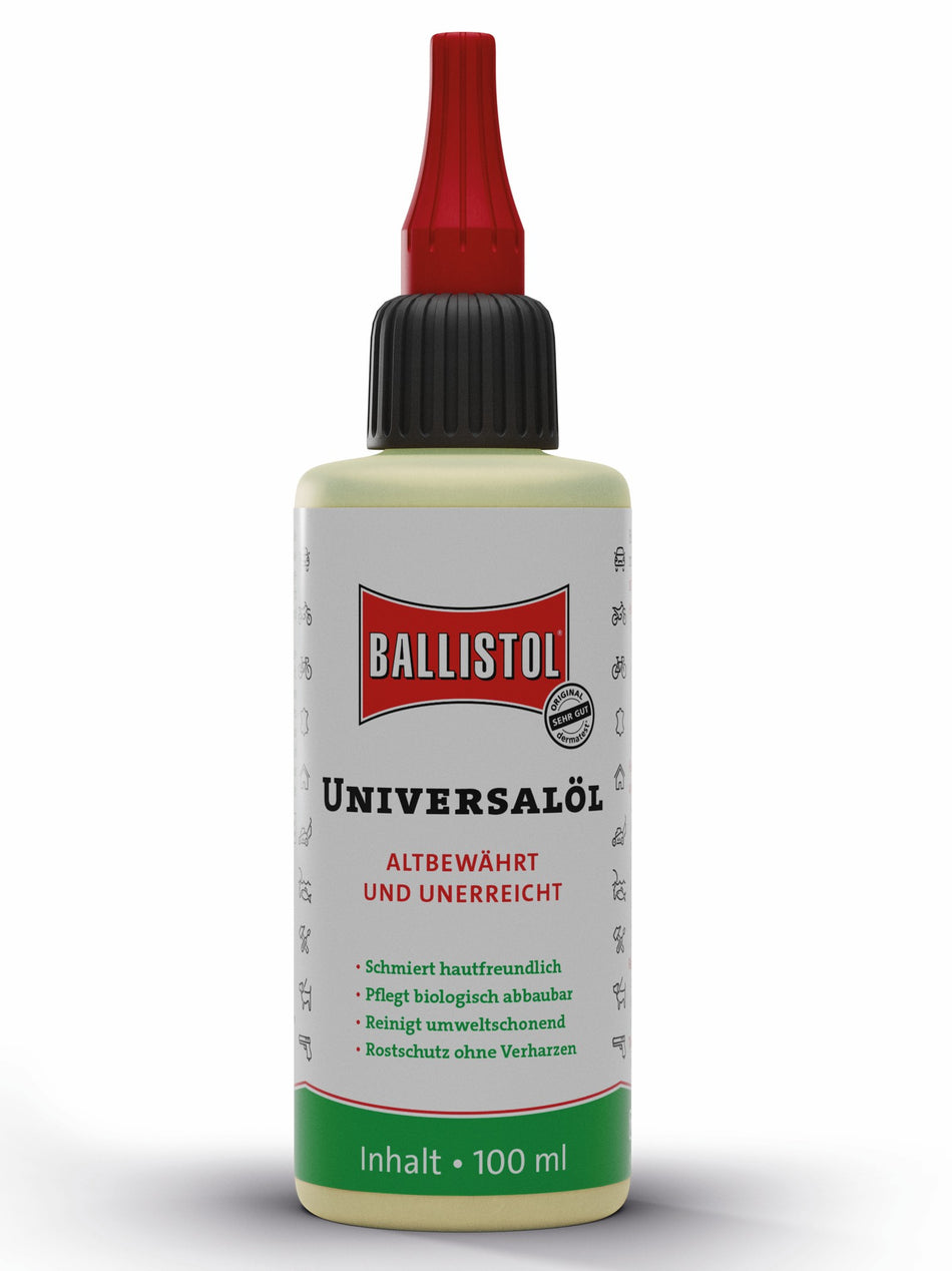 BALLISTOL Universalöl mit Dosierspitze, 100 ml, Korrosionsschutz, für Metall/Holz/Leder/Kunststoff