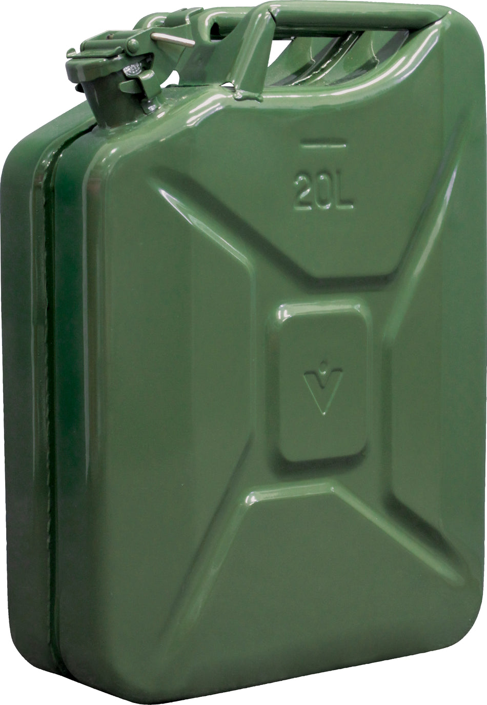 TRIUSO Metallkanister 20L, olive, RAL6003, Innenbeschichtung