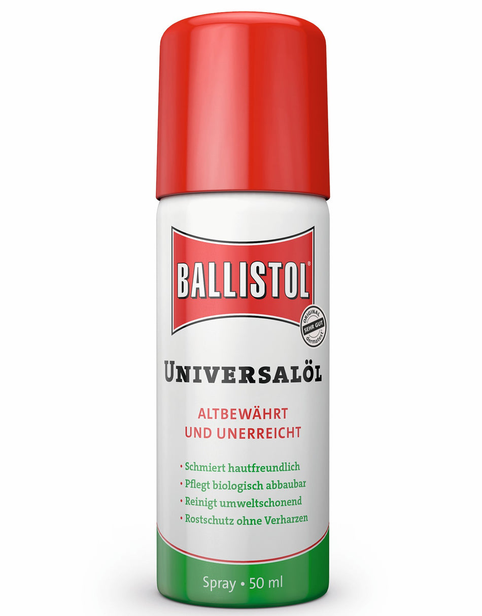 BALLISTOL Universalöl Spray, 50 ml, für Metall, Holz, Leder & Kunststoff