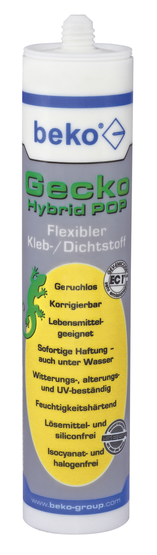 BEKO Gecko Hybrid POP 310 ml WEISS Kleb-/Dichtstoff
