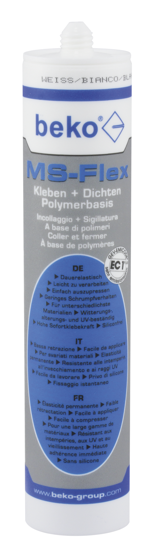 BEKO MS-Flex Kleben + Dichten 300 ml WEISS