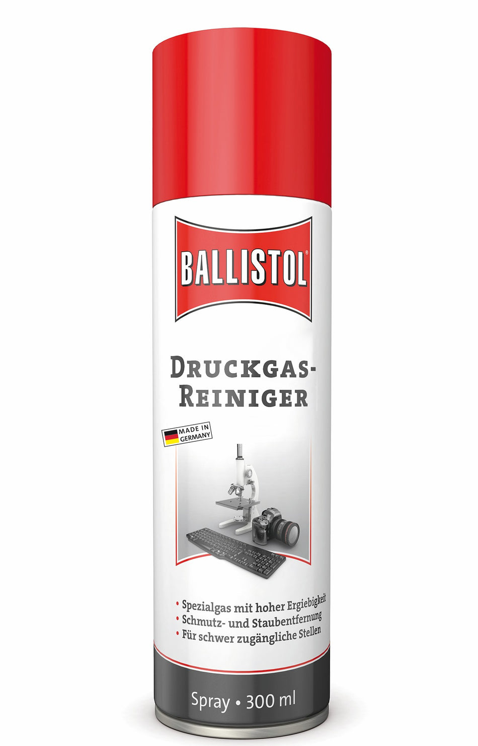 BALLISTOL Druckgas-Reiniger Spray 300 ml, für Elektronik & empfindliche Oberflächen