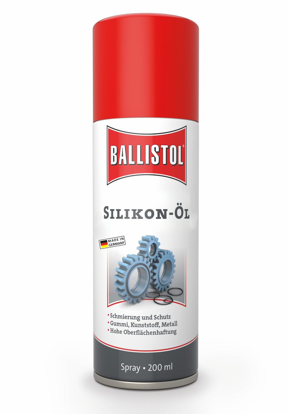 BALLISTOL Silikon-Öl Spray, 200 ml, schützt vor Korrosion und Wasser, für diverse Oberflächen