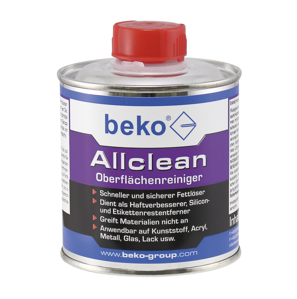 BEKO Allclean Oberflächenreiniger 250 ml, schneller Fettlöser, ohne Ölfilm