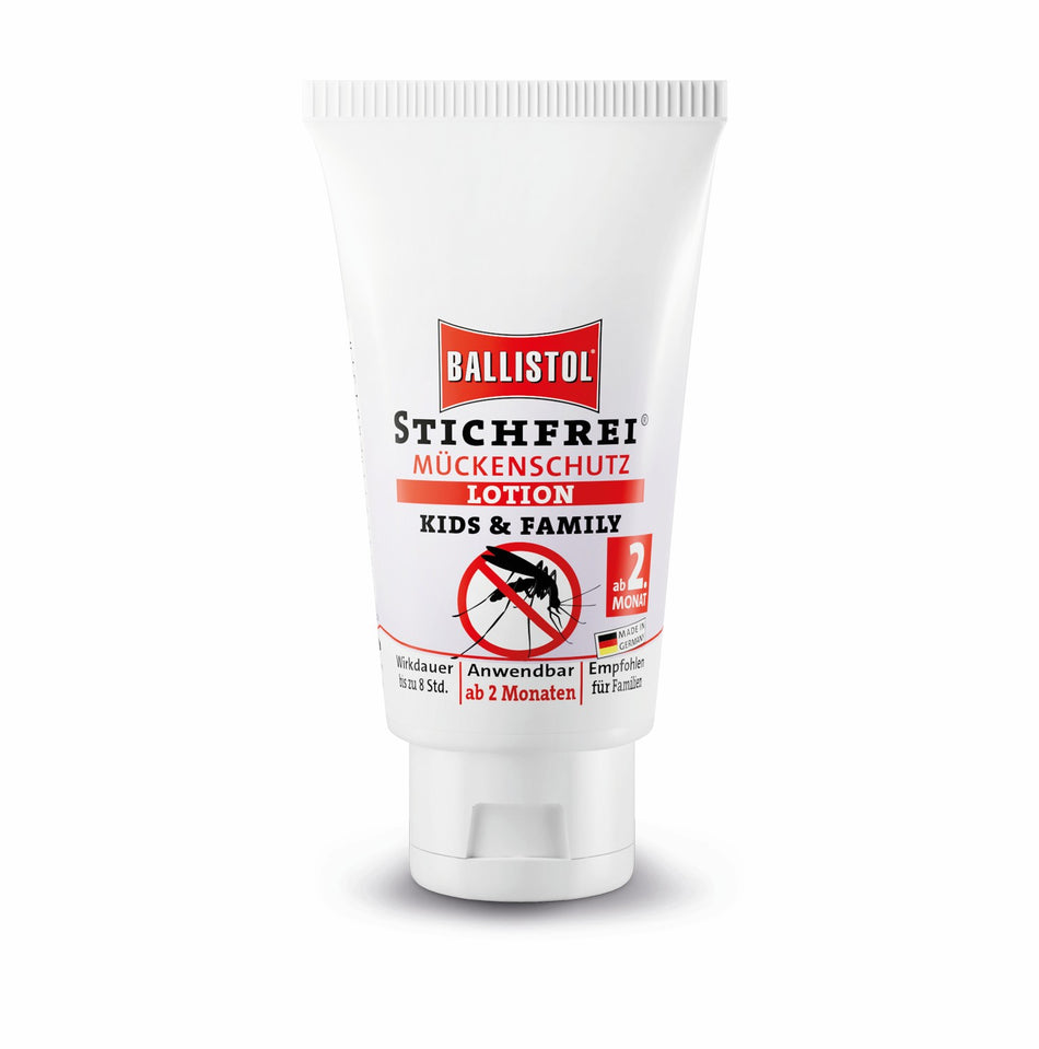 BALLISTOL Stichfrei Lotion Kids & Family, Tube 30 ml, Insektenschutz, hautverträglich