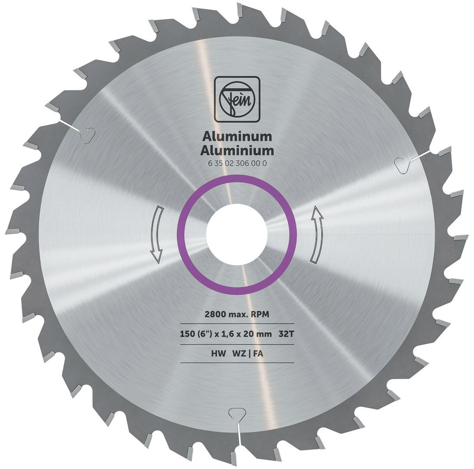 FEIN Handkreissägeblatt für Aluminium und weitere Nichteisenmetalle Ø 150 mm