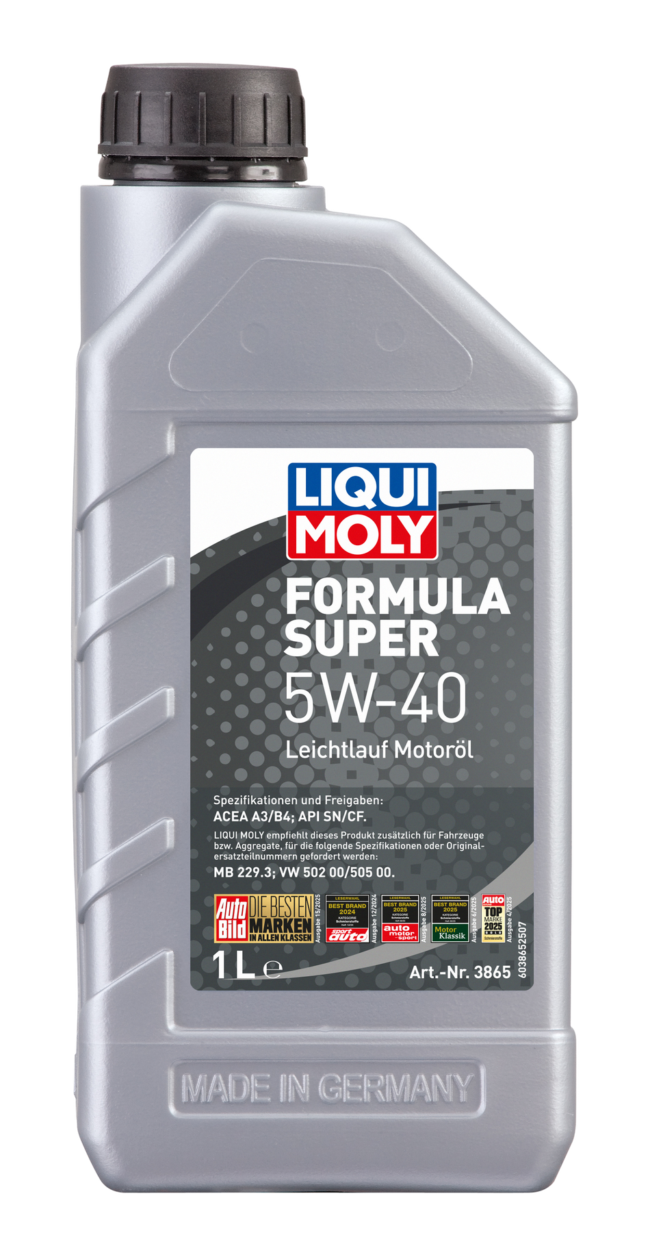 LIQUI MOLY Formula Super 5W-40, 1L, Leichtlauf Motorenöl