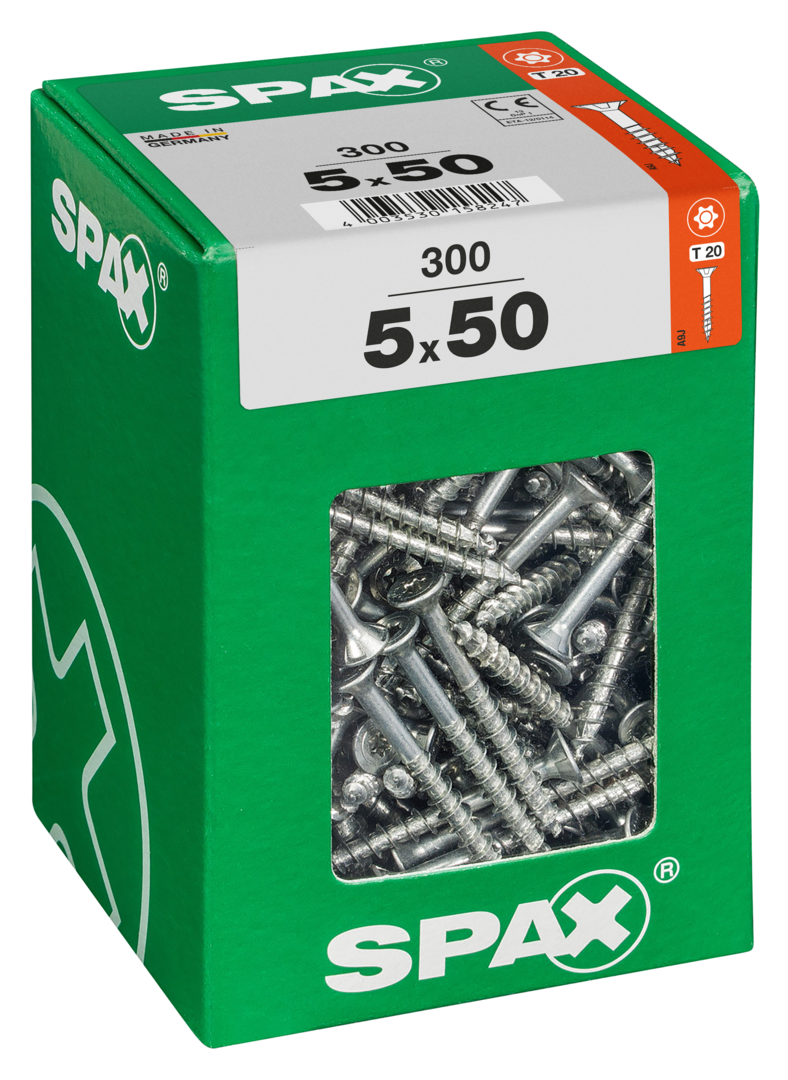 SPAX Universal Senkkopf T-STAR plus TGW WIROX A9J 5x50 XXL 300 St.