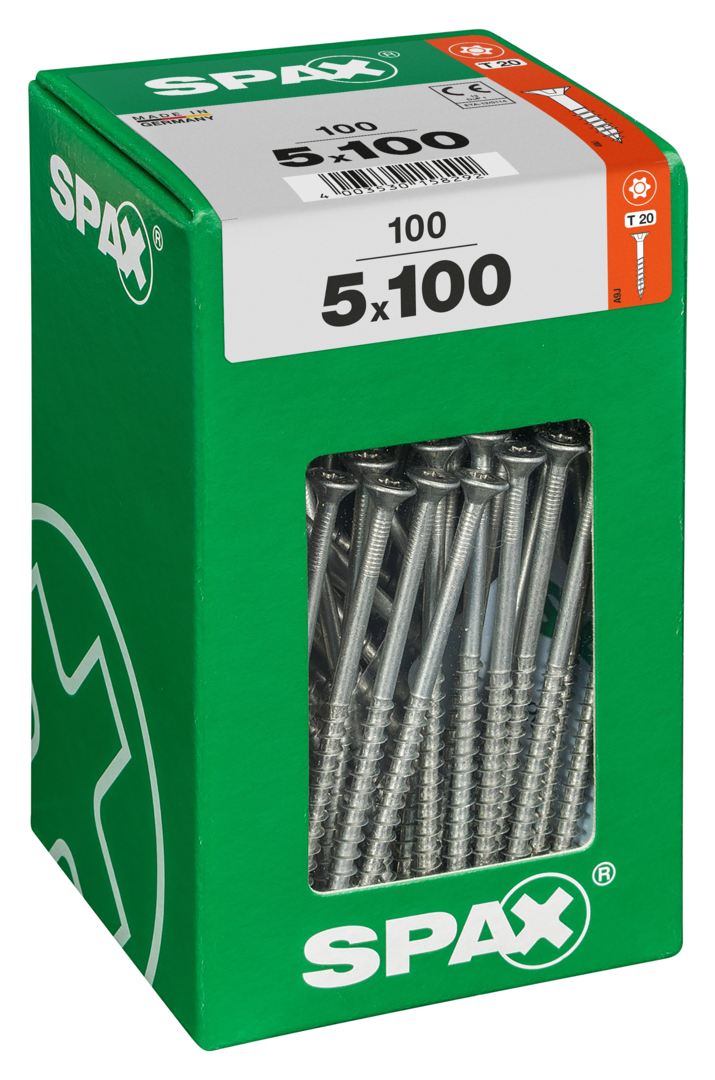 SPAX Universal Senkkopf T-STAR plus TGW WIROX A9J 5x100 XXL 100 St.