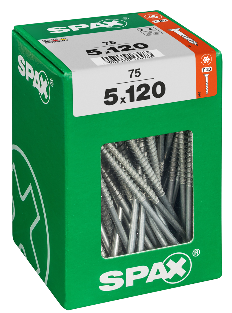 SPAX Universal Senkkopf T-STAR plus TGW WIROX A9J 5x120 XXL 75 St.