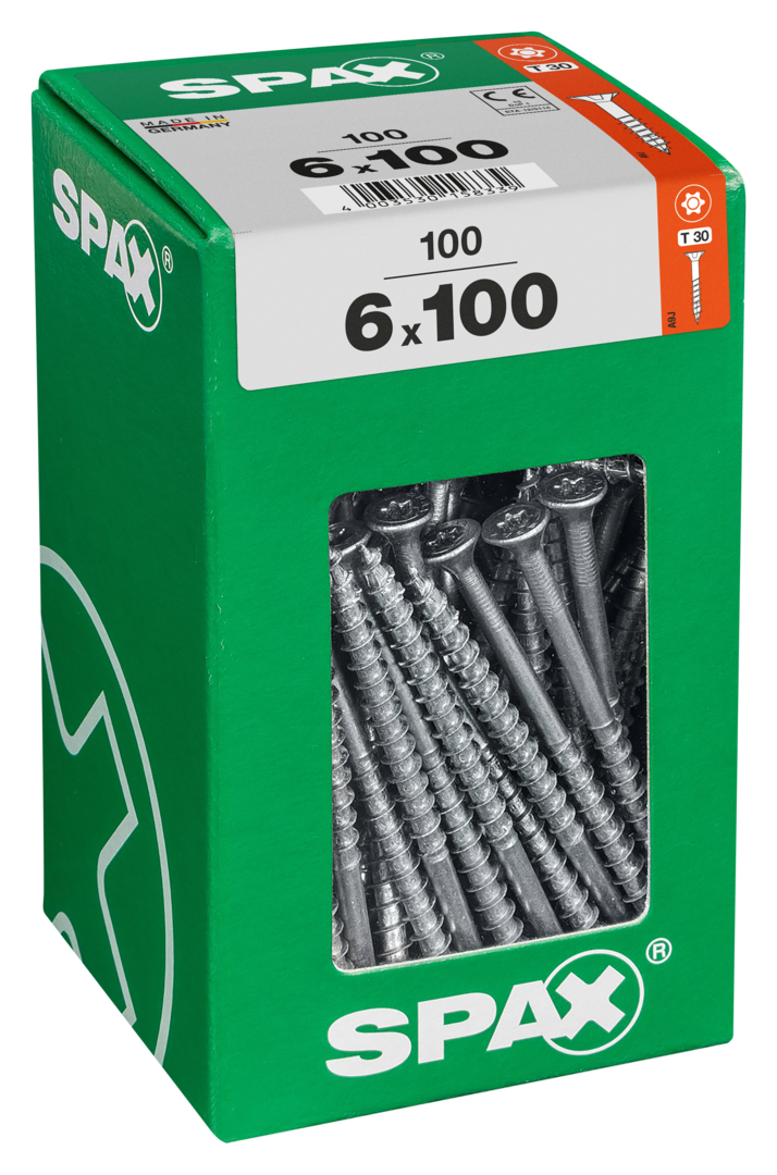 SPAX Universal Senkkopf T-STAR plus TGW WIROX A9J 6x100 XXL 100 St.