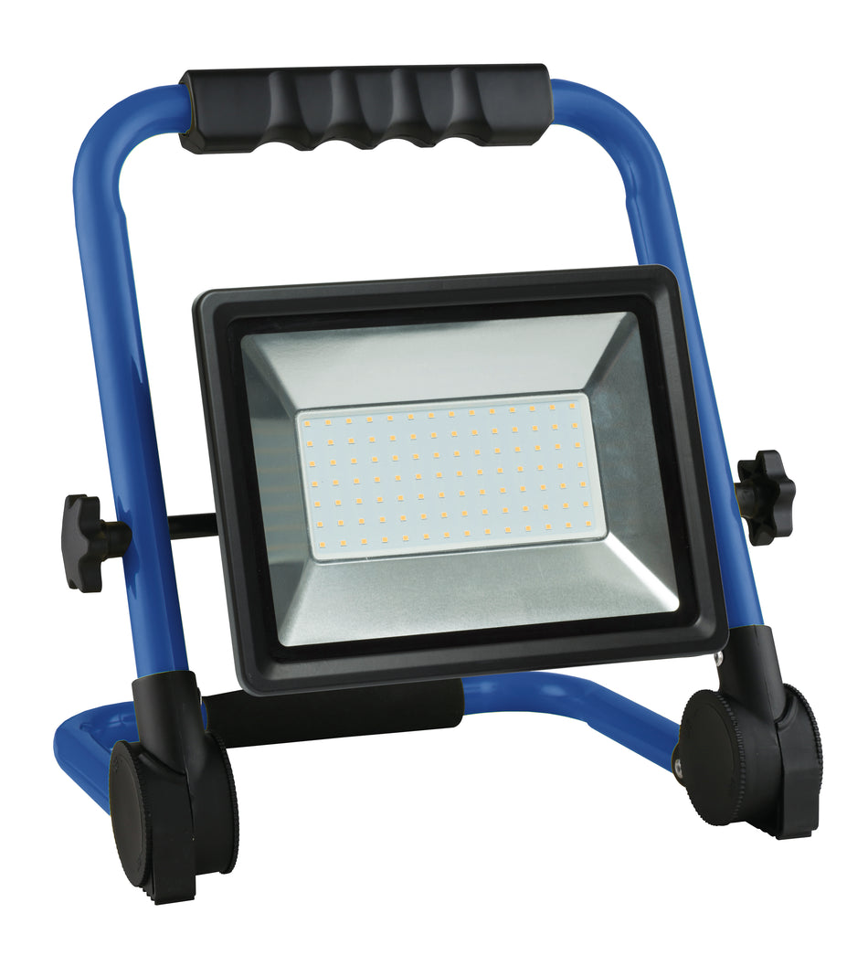 AS SCHWABE LED-Mobil-Strahler 100W Optiline, klappbares Gestell, 3m Gummileitung, Schutzkontaktstecker