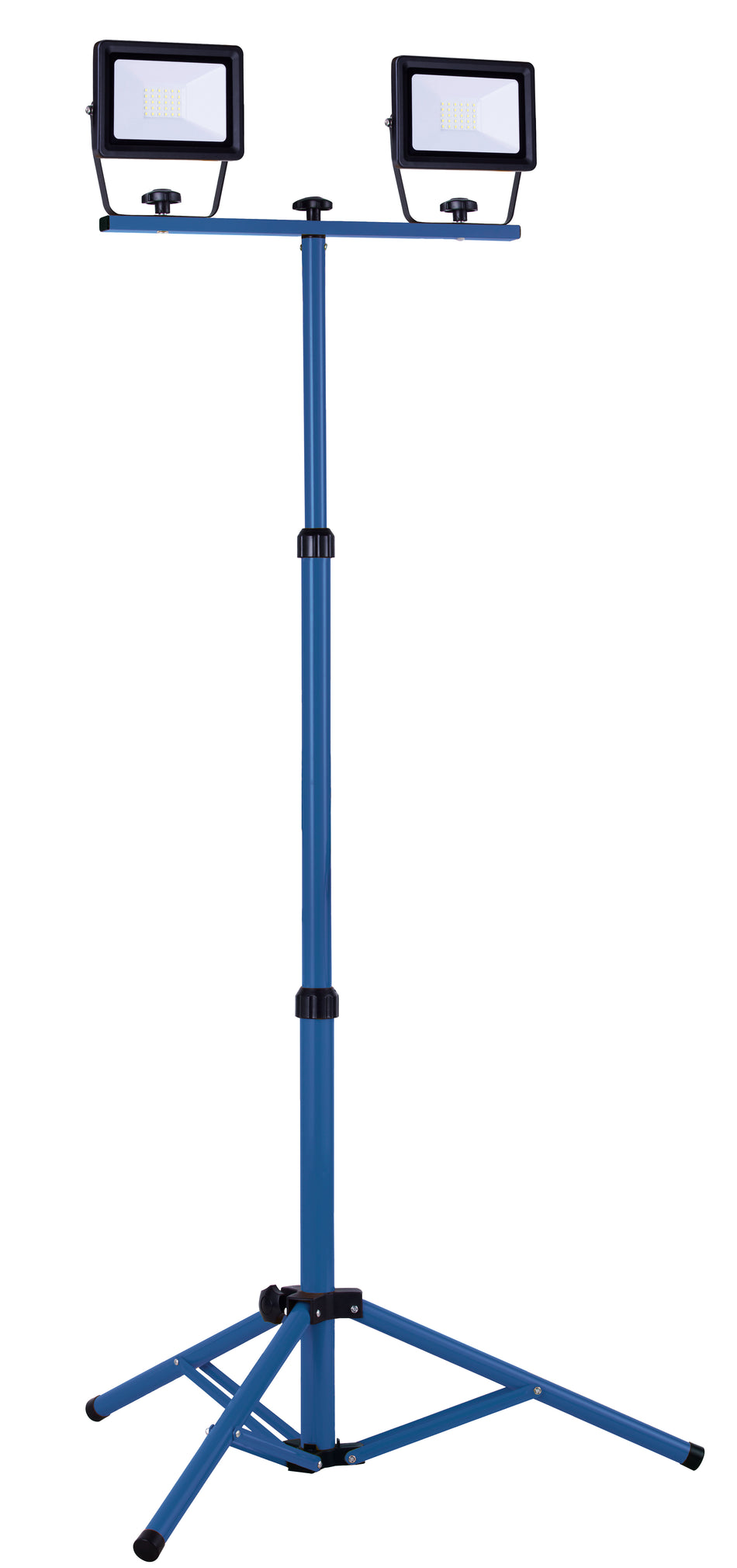 AS SCHWABE LED-Strahler 2x30W Optiline, Schwarz, Stativ bis 1,40m, 3m Kabel, Schutzkontaktstecker