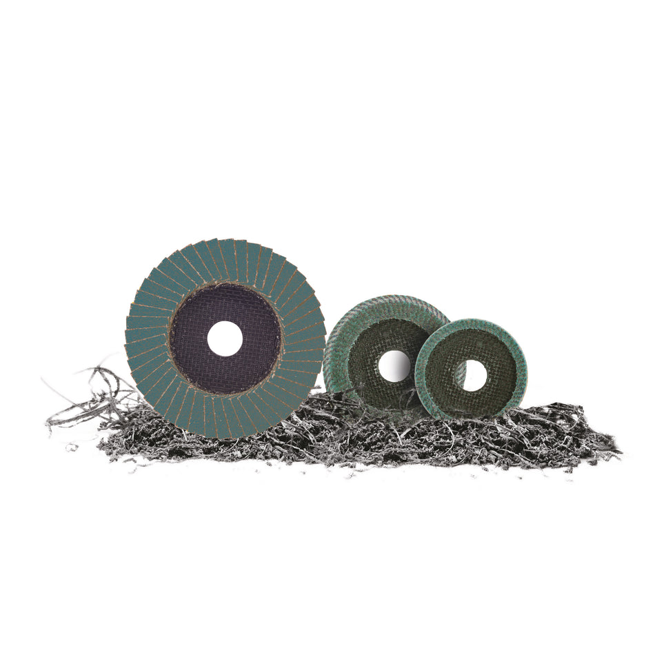 MILWAUKEE Fächerschleifscheibe, Zirconium 125 mm / Grit 120, für Stahl & Edelstahl