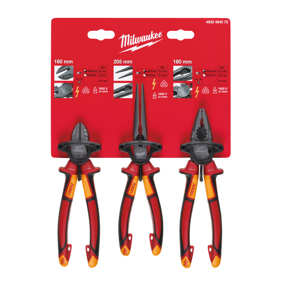 MILWAUKEE Zangen-Set VDE 3