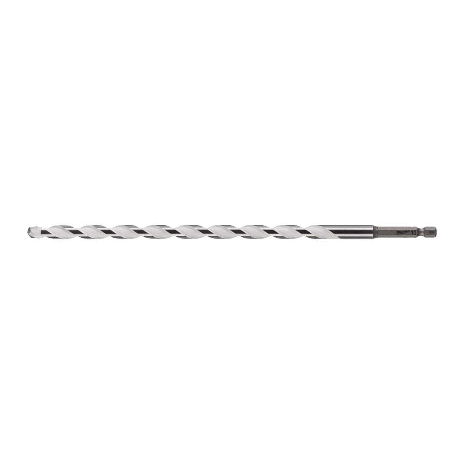 MILWAUKEE Multimaterial Bohrer, MM 10 x 260 - 1 pc, TCT-Spitze, für Metall/Holz/Keramik/Stein