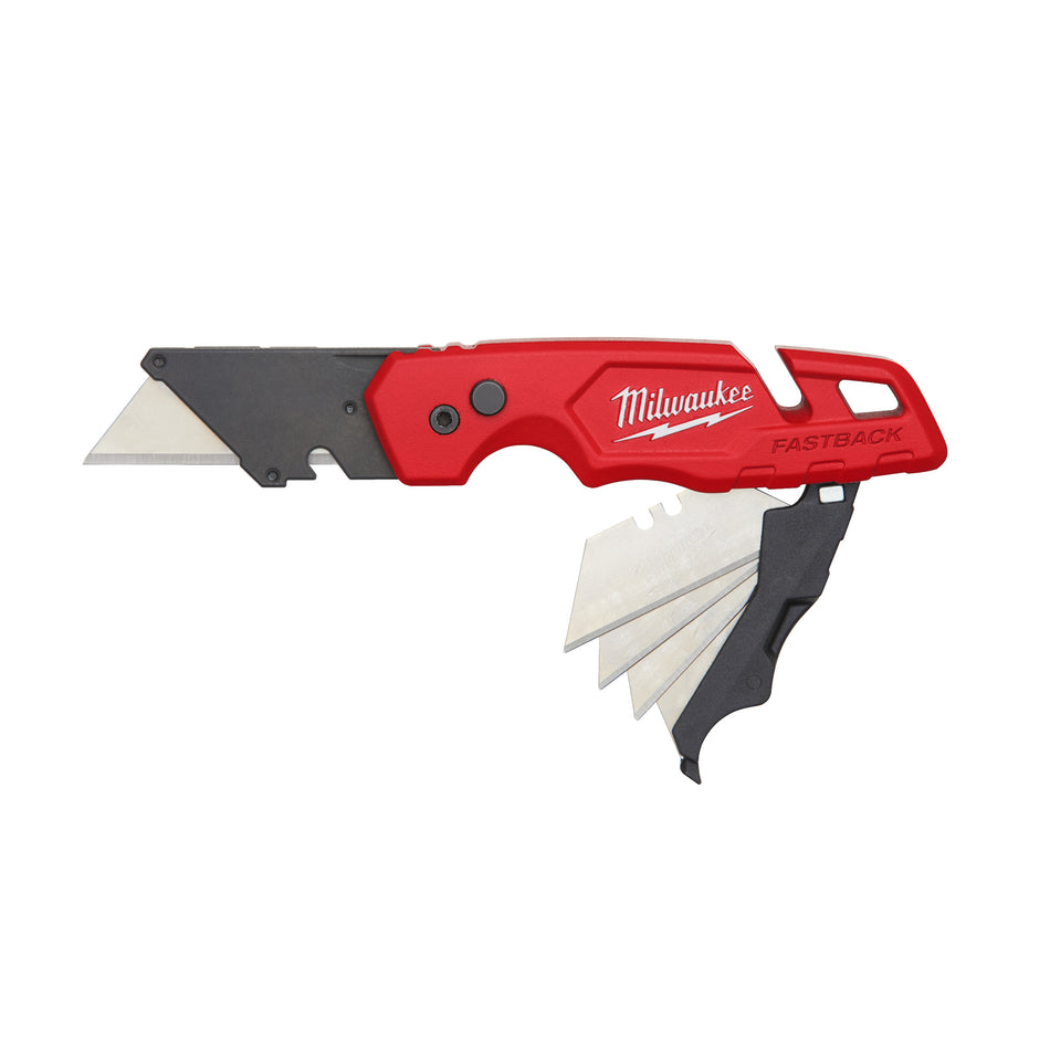 MILWAUKEE FASTBACK™ Universal-Klappmesser Gen II mit Klingenaufbewahrung inkl. 1 Ersatzklinge