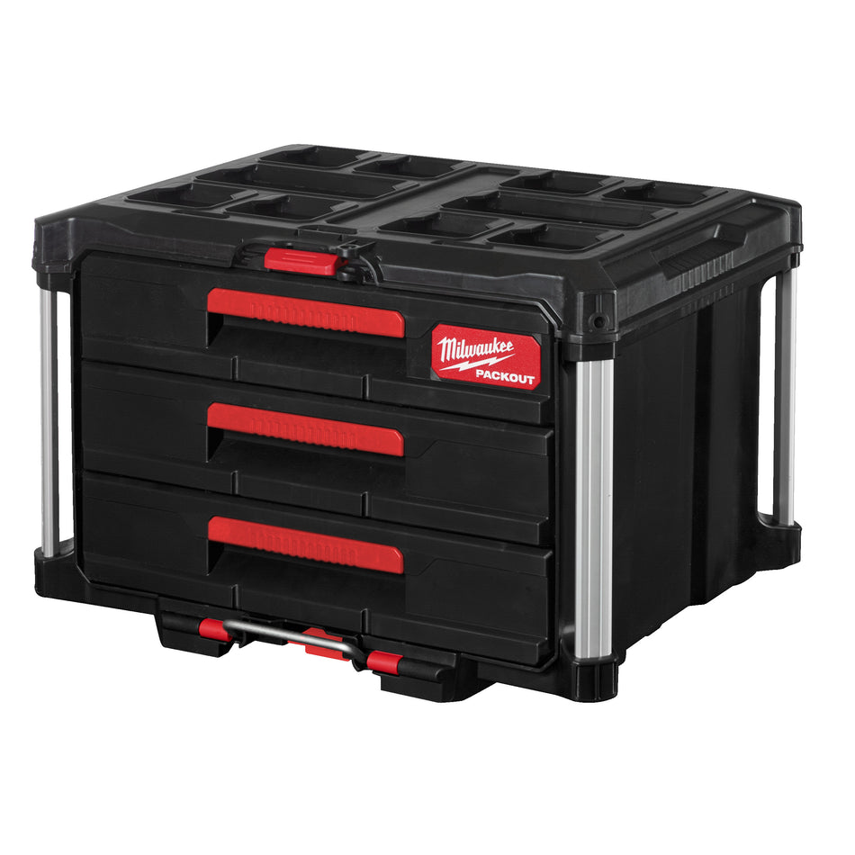 MILWAUKEE PACKOUT™ Koffer mit 3 Schubladen