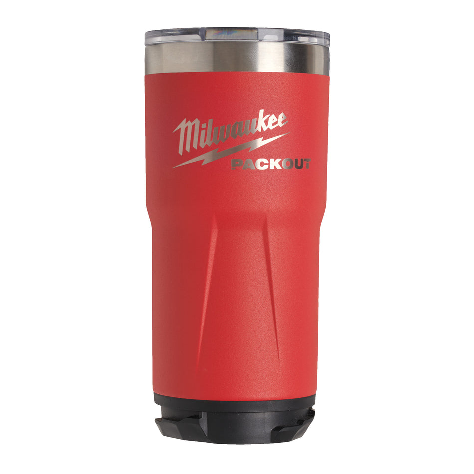 MILWAUKEE Packout Tumbler 887 ml Red, Thermobecher, Doppelwandig, Vakuumisoliert, Magnetverschluss, 18/8 Edelstahl