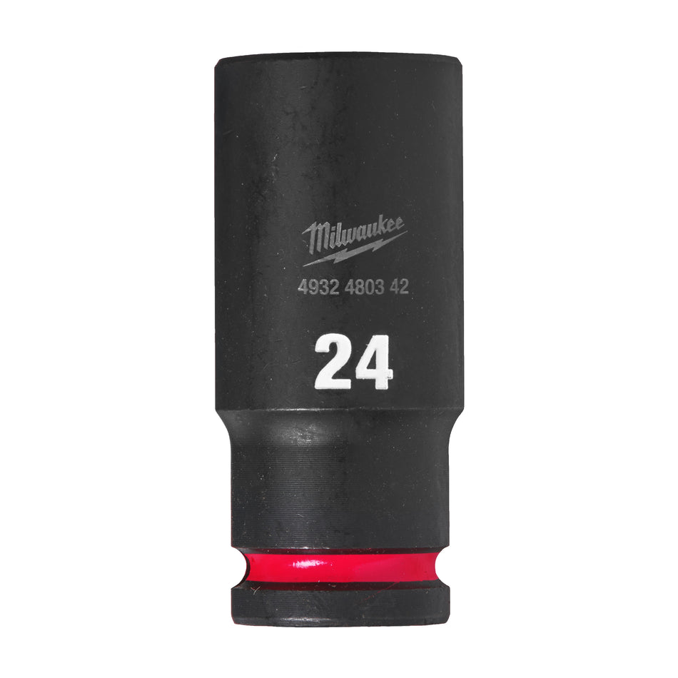 Milwaukee SHOCKWAVE™ Schlagnüsse, 24 mm 1/2" impact socket deep - 1pc