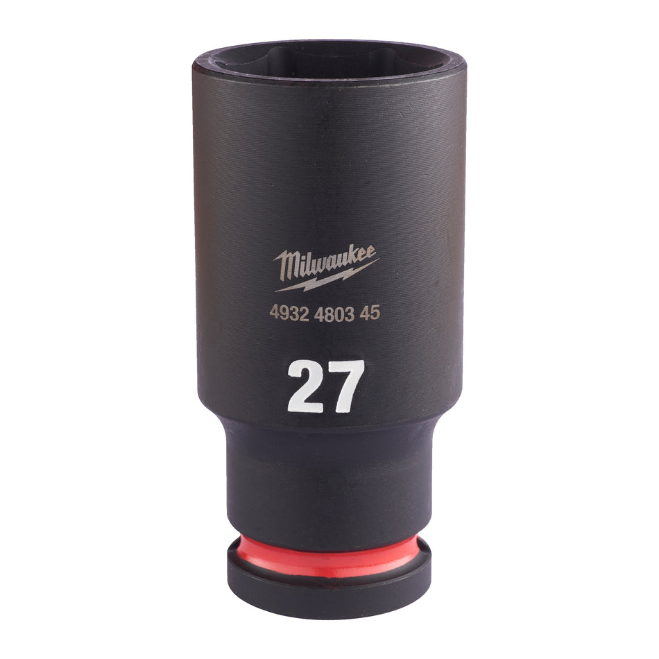 MILWAUKEE SHOCKWAVE™ Schlagnuss 27 mm 1/2" impact socket deep