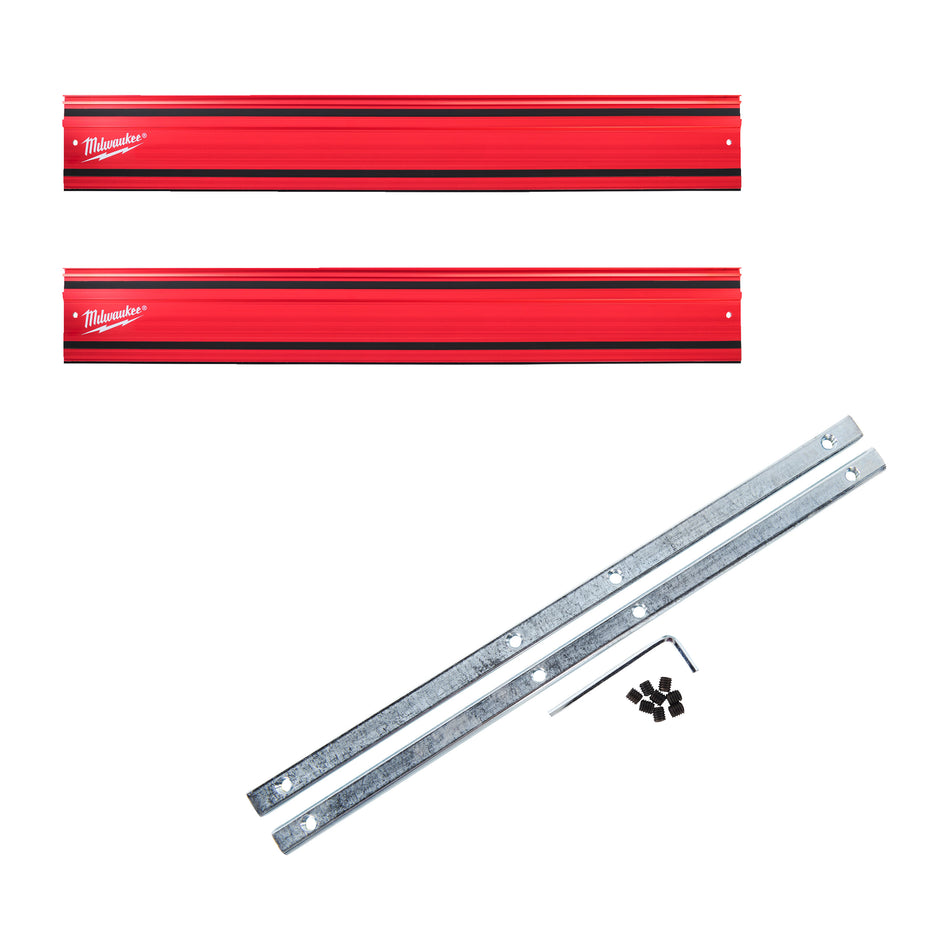 MILWAUKEE GR-KIT Führungsschienen-Set für Akku-Handkreissäge, 2x 1400 mm Schienen, Verbindungsset, Tasche