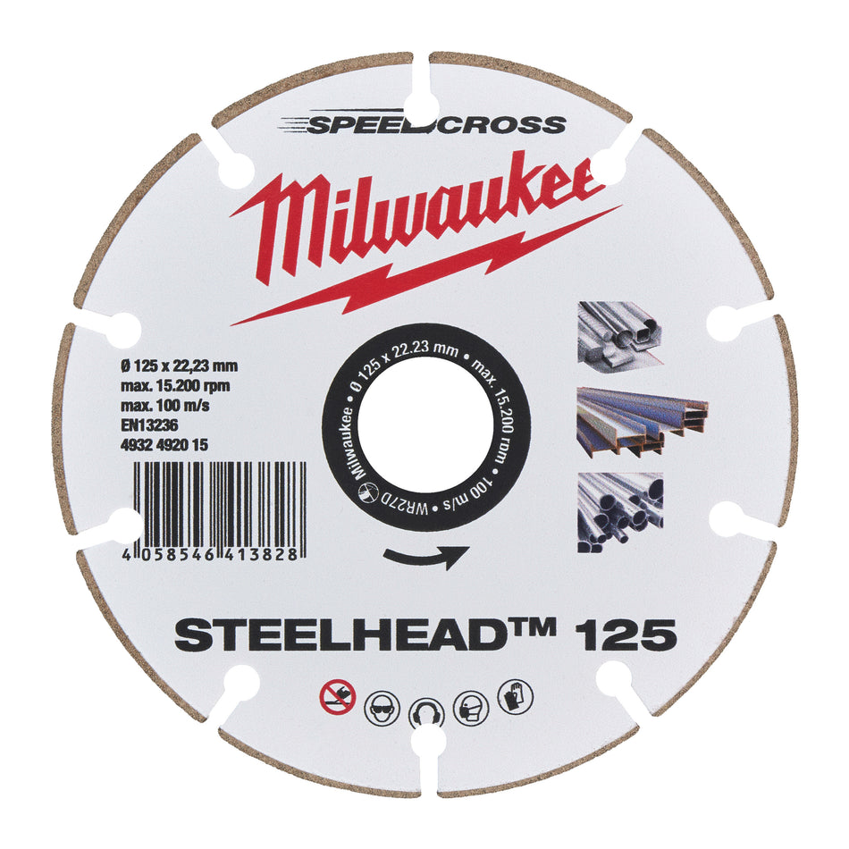 MILWAUKEE Diamant-Trennscheibe DH STEELHEAD 125 mm