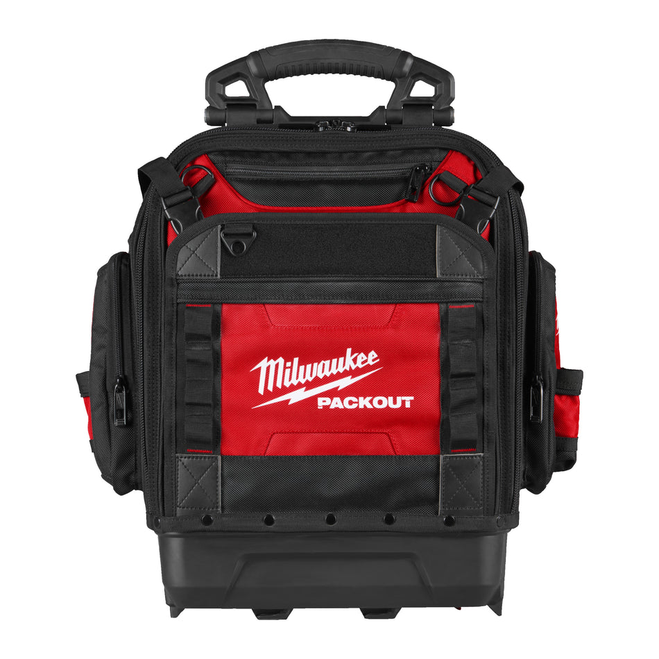 MILWAUKEE Packout Structured Backpack, Rucksack, 1680 D & 1800 D Ballistic-Nylon, 42 Taschen