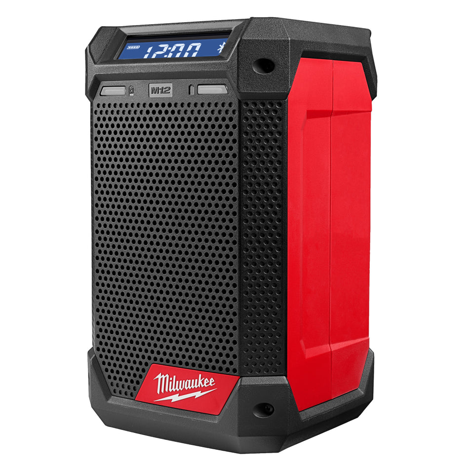 MILWAUKEE M12 RCDAB+-0, Netz-/Akku-Radio, DAB+/FM, Bluetooth, USB, IP54, für M12 Akkus