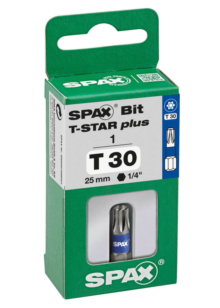 SPAX Bit T-STAR plus T30 25mm S 1 St.