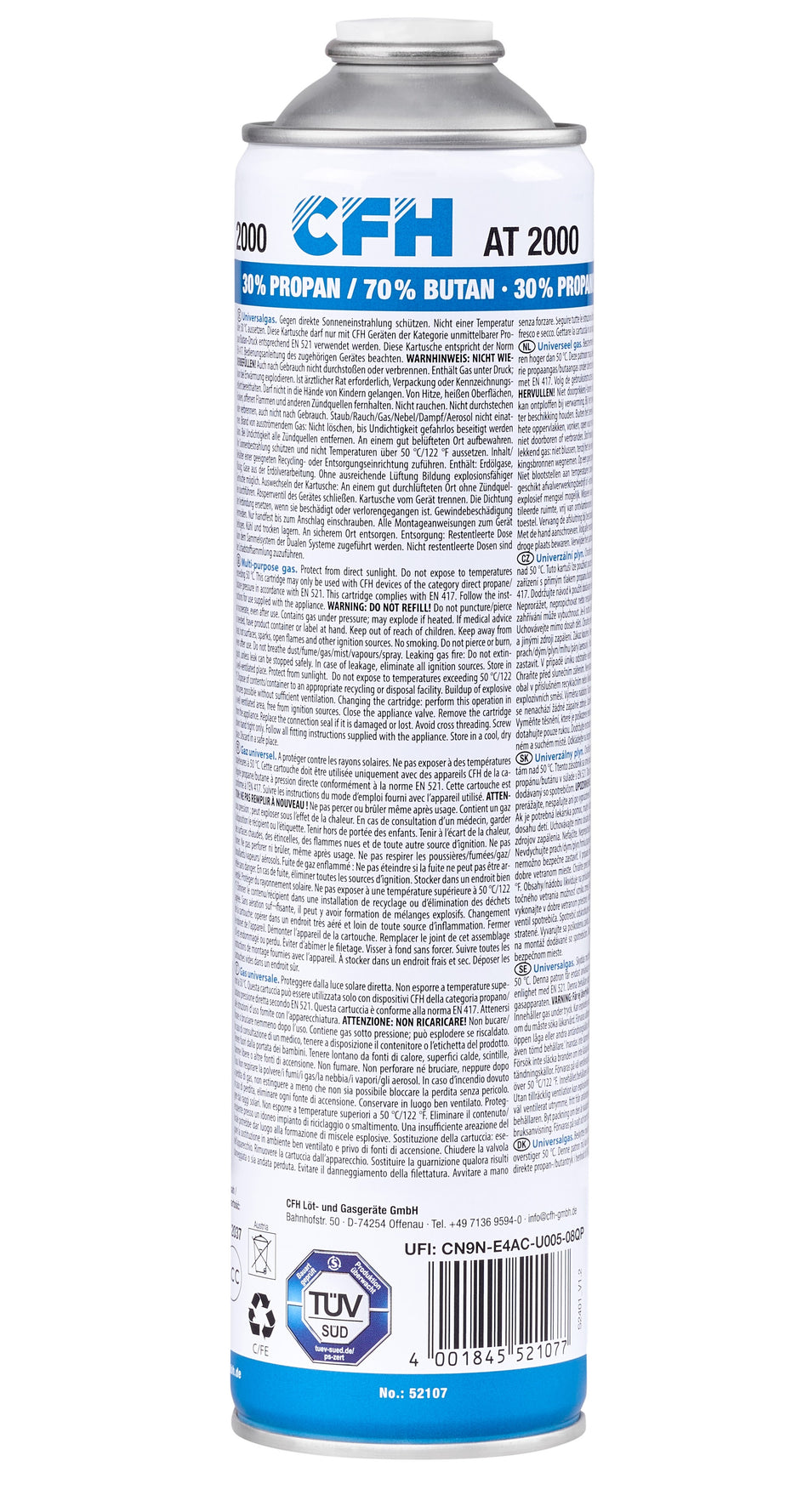 CFH Universaldruckgasdose AT 2000