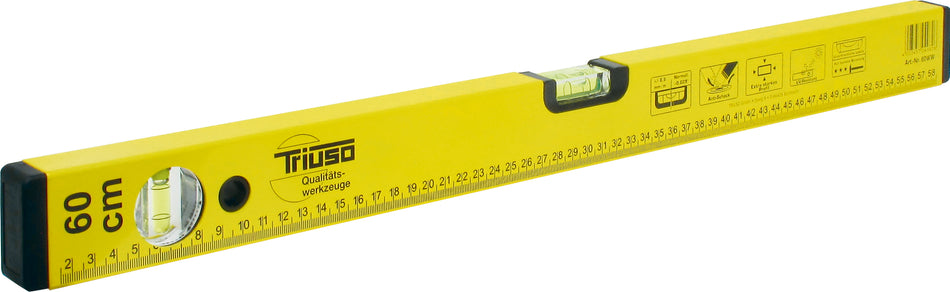 TRIUSO Wasserwaage  60 cm, Alu, lackiert