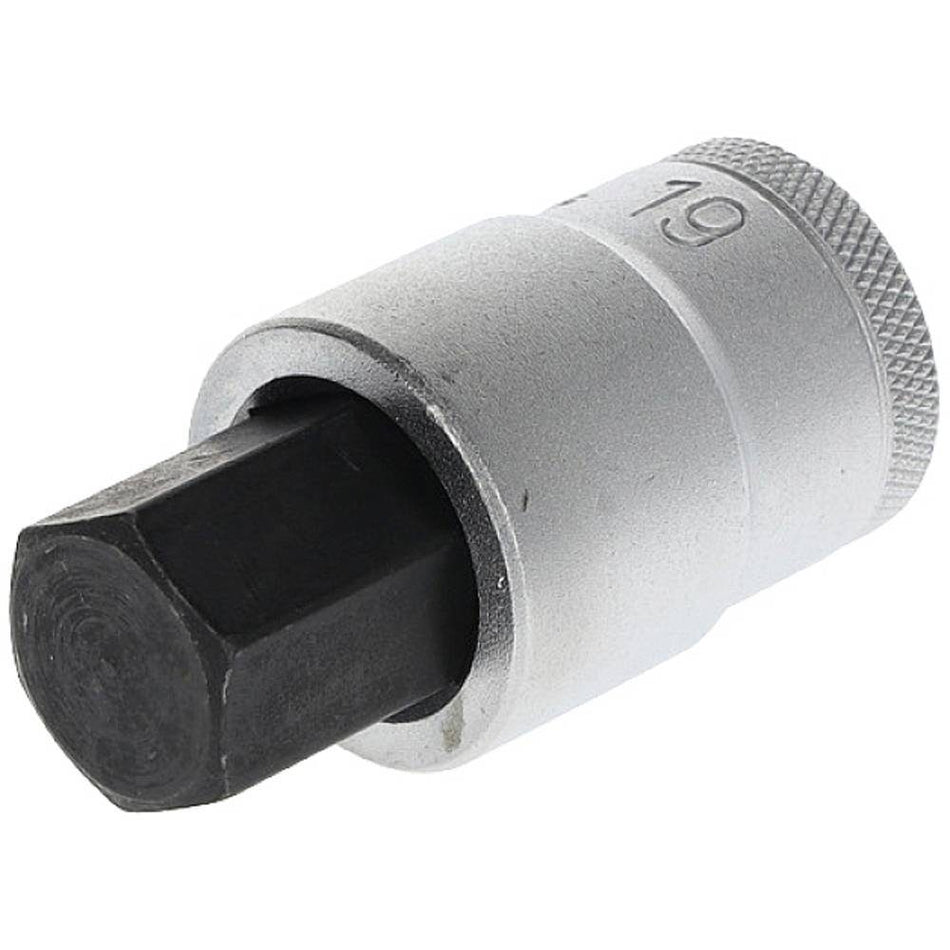 GEDORE Schraubendrehereinsatz 1/2" IN 19 17, DIN 7422, Kugelfangrille, Kreuzrändelung, manganphosphatiert