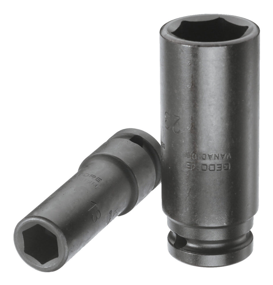 GEDORE Kraftschraubereinsatz 1/2" 6-kant 10 mm, lang, DIN 3121, manganphosphatiert