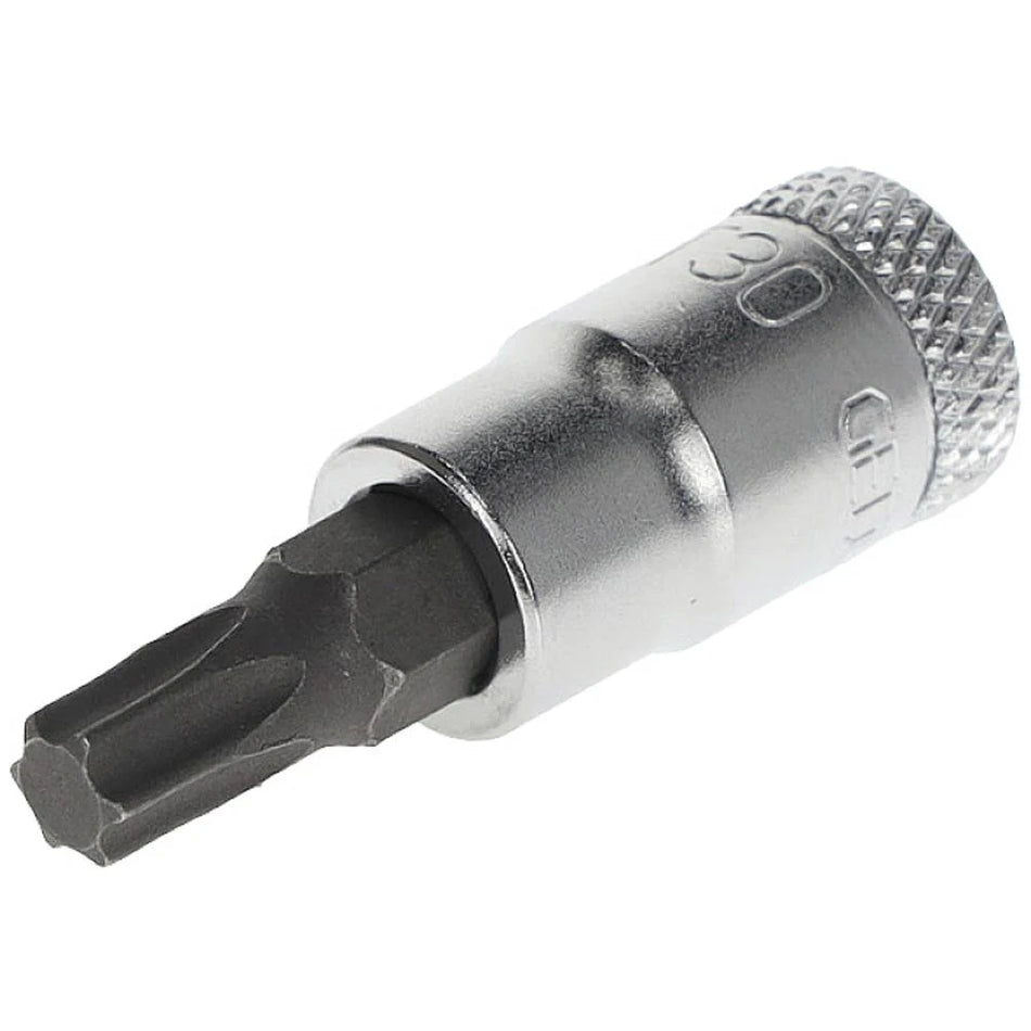GEDORE Schraubendrehereinsatz 1/4" TORX T30, DIN 3120, ISO 1174, handbetätigt, verchromt