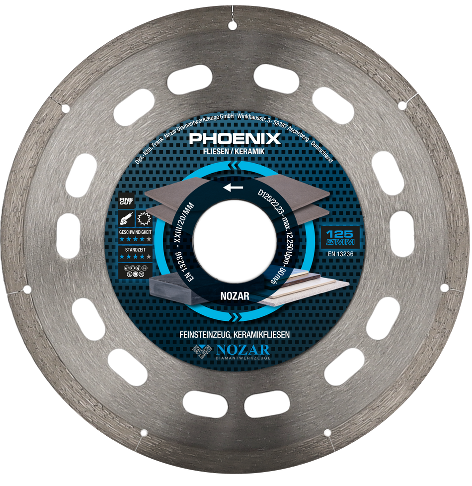 NOZAR Dia-TS / 125x22,23 mm / Phoenix