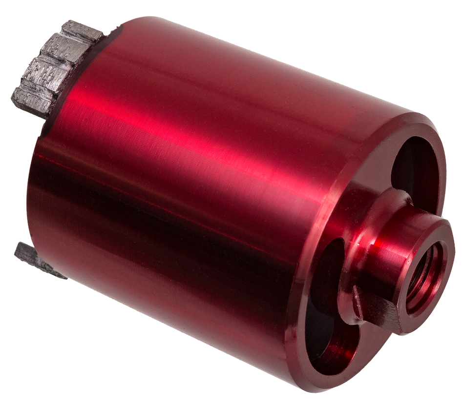 NOZAR Dia-Dosenbohrer Ø 68 mm M16, Premium D.A.S., 3 Segmente, BT 65 mm, rot