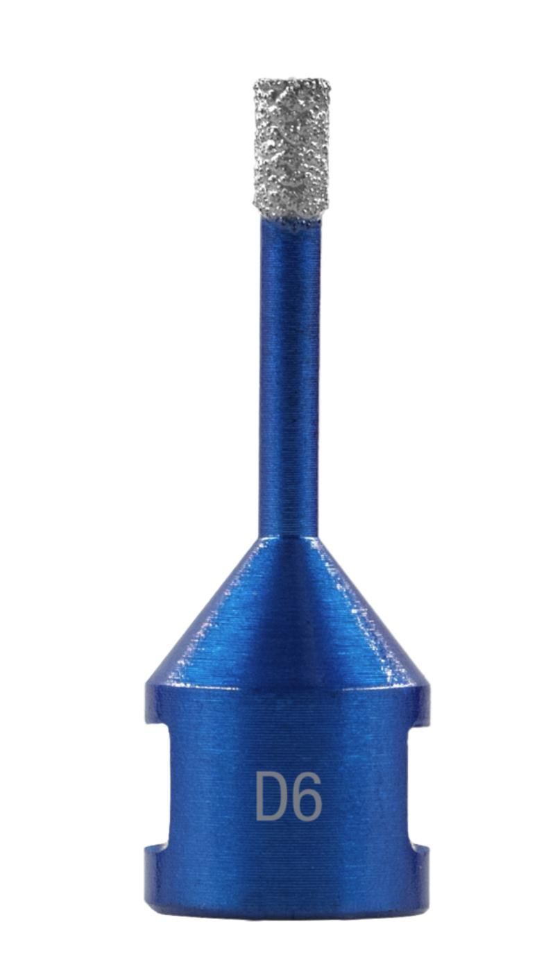 NOZAR Dia-Fliesenbohrer 6 mm M14, vakuumgelötet, BT 35 mm, mit Kühlwachs