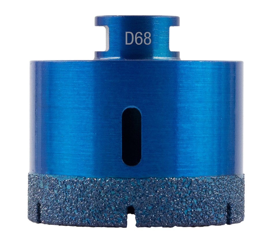 NOZAR Dia-Fliesenbohrer 68 mm M14, vakuumgelötet, BT 45 mm, trocken