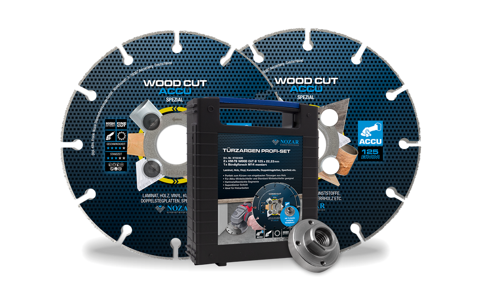NOZAR HM-TS / Türzargen Profi-Set / 125x22,23 mm