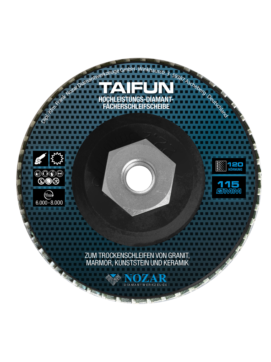 NOZAR - Nozar Dia-Fächerscheibe / 115xM14 mm / Taifun