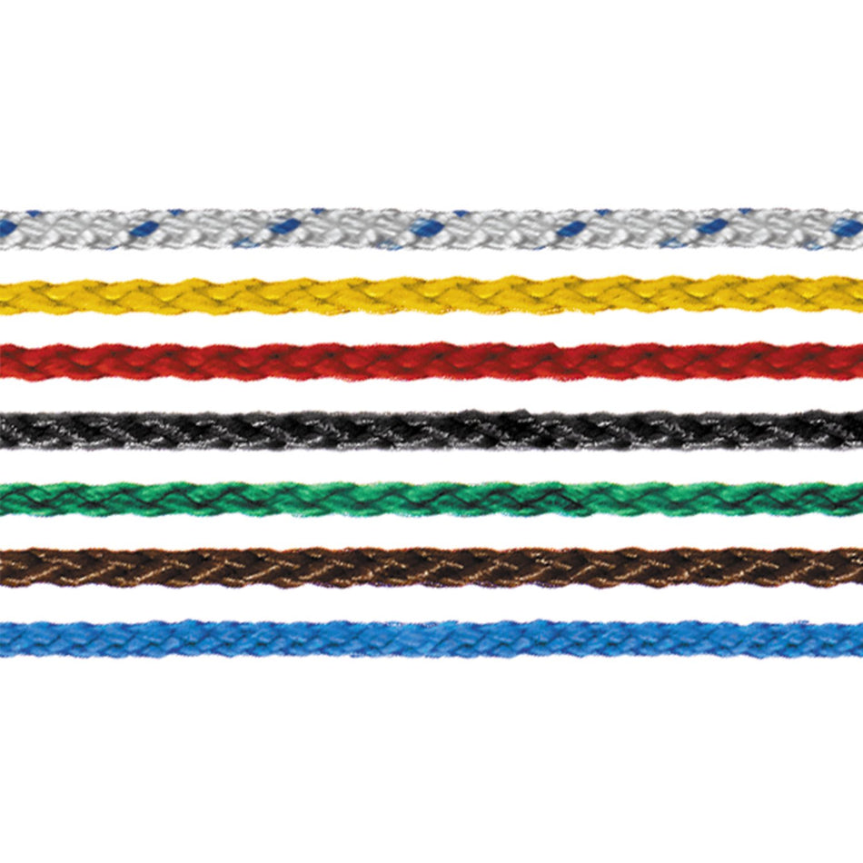 PEWAG Polypropylen-Seil gefl. 12 mm weiss-blau 15 m