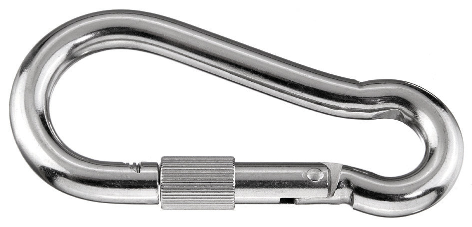 PEWAG Karabiner mit Schraubsicherung 8X80mm galvanisch verzinkt